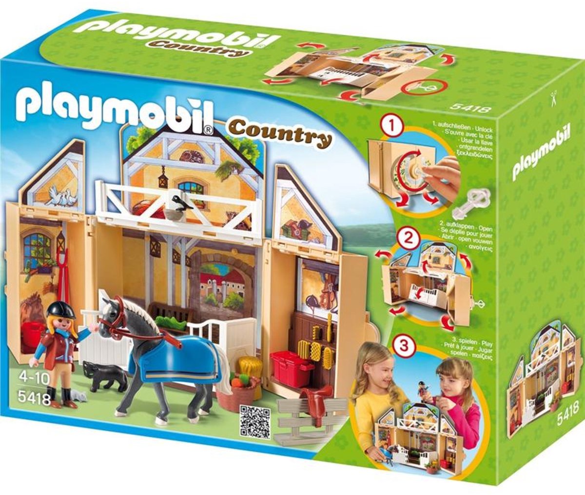 Speelbox "Paardenstal" / Coffre "Ecurie"