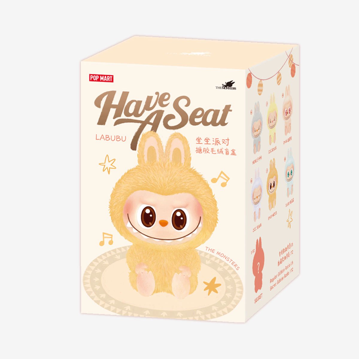 The Monsters - Have a Seat Vinyl Plush Blind Box 1 stuk