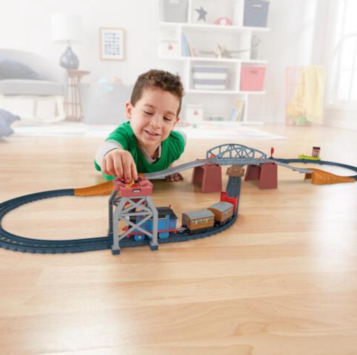 Thomas & Friends 3-in-1 Package Pickup - Gemotoriseerde trein voor kleuters