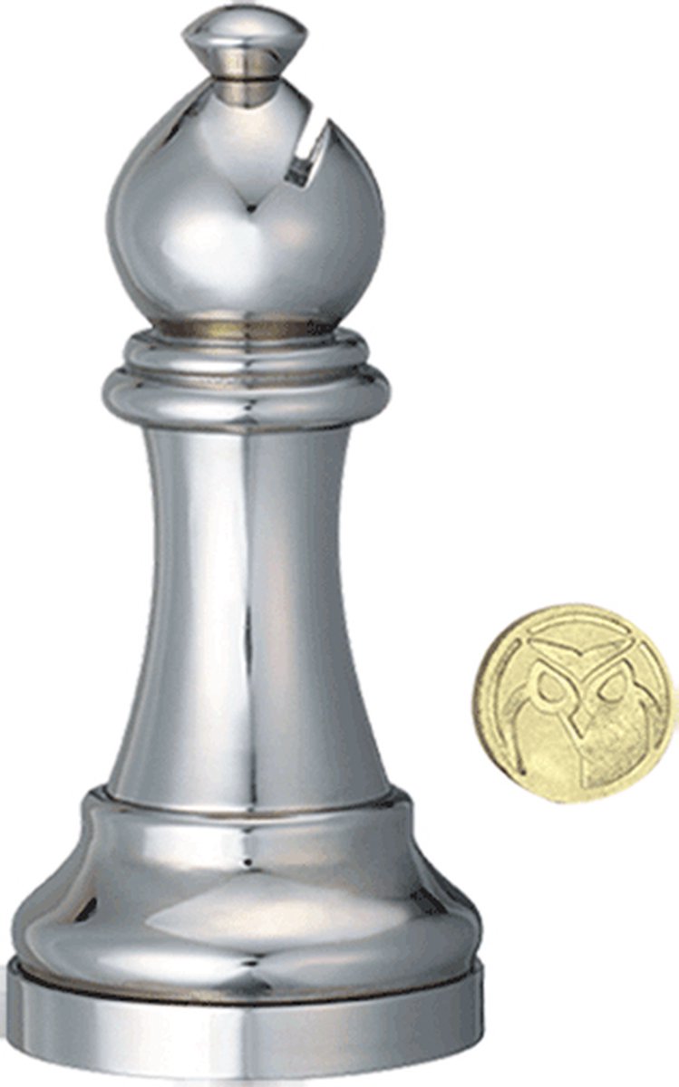 Cast Chess Puzzle - Bishop - Silver