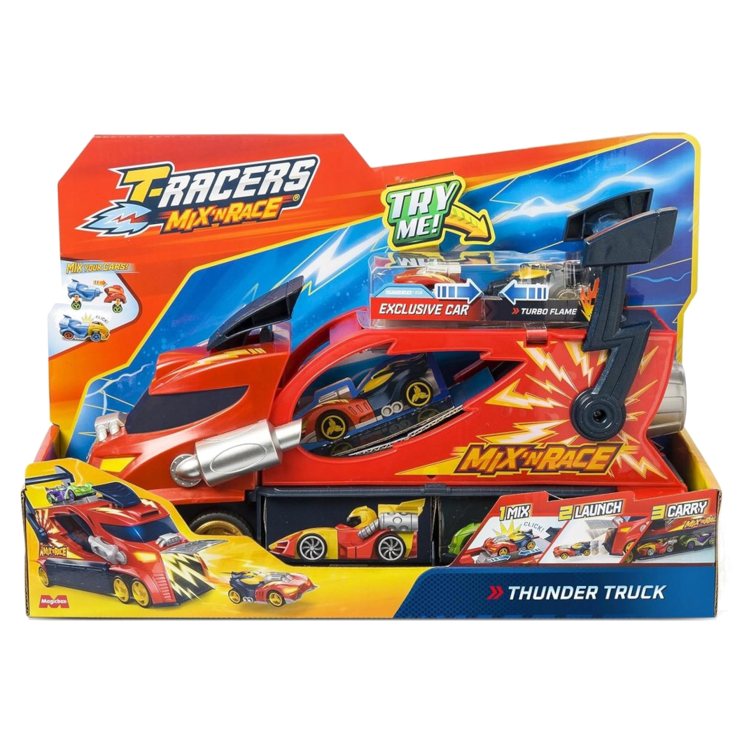 Carrier Vrachtwagen Magicbox Thunder Truck T-Racers Mix 'n Race 23 x 35 x 12 cm