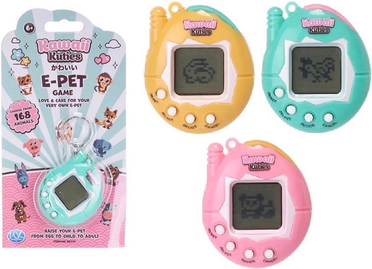 Kawaii kuties electronische vriend - E-pet game - 168 in 1 - 1 stuk