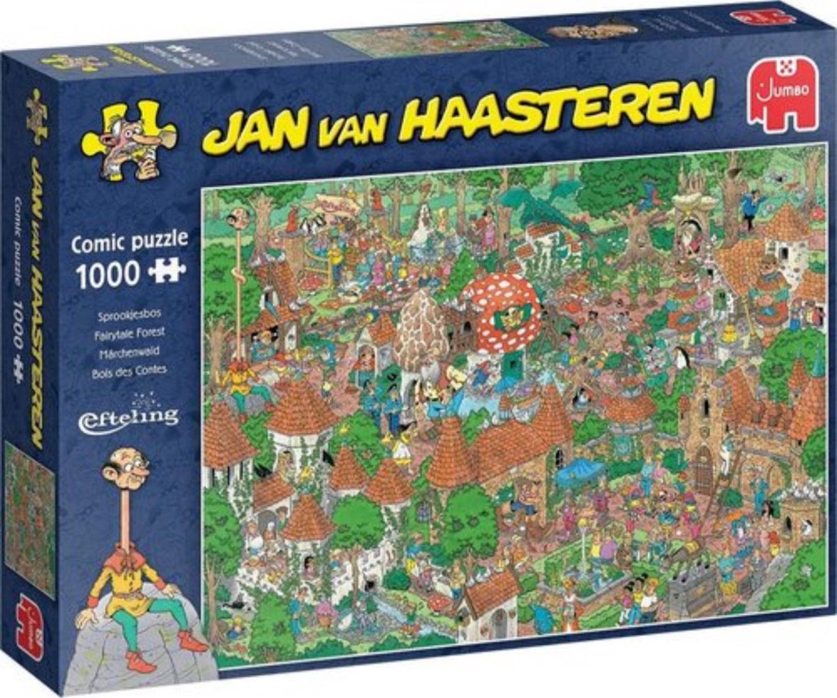 Jan van Haasteren - Efteling - Sprookjesbos - 1000 stukjes puzzel - Legpuzzel volwassenen