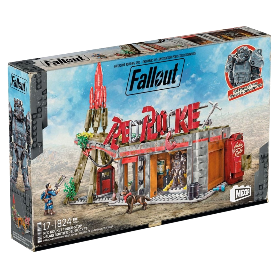 Mattel Fallout MEGA Construction Set Red Rocket Truck Stop Construction kits