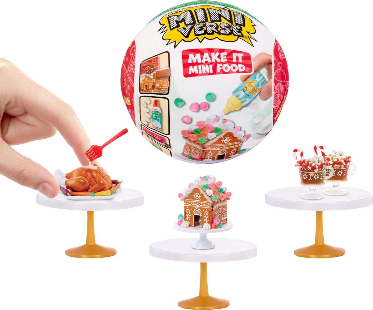 Miniverse Make It Mini Food Feestdagen Thema - Knutselen – DIY – Hobbypakket – Knutselpakket
