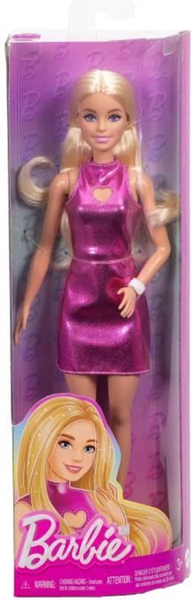 Barbie Fashionista - Fuchsia korte jurk - Modepop