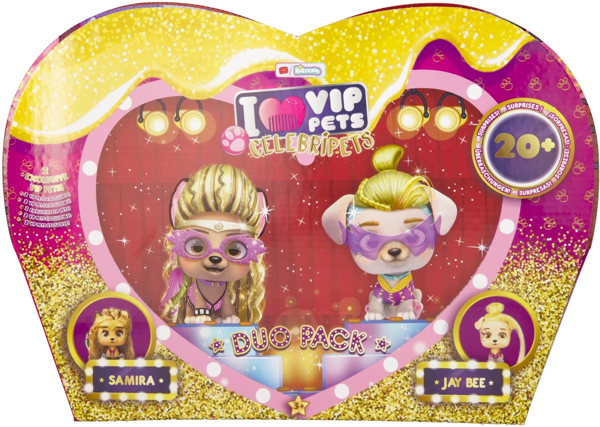 Poppen IMC Toys Duo pack Celebripets Exclusivo ECI