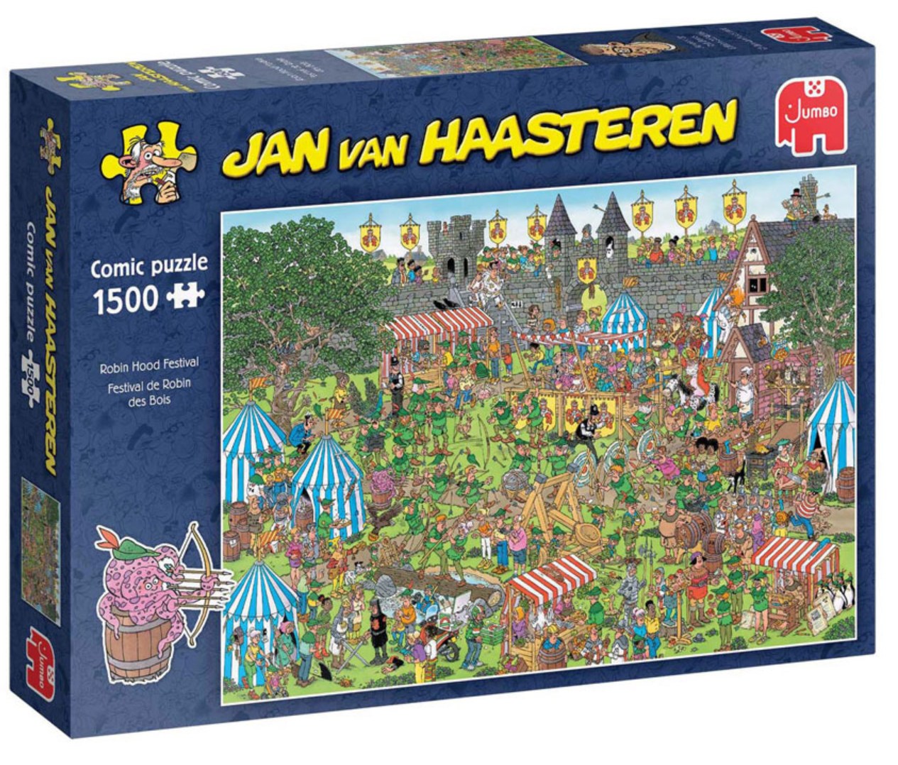 Jan van Haasteren - Robin Hood Festival - 1500 stukjes - Puzzel - Legpuzzel