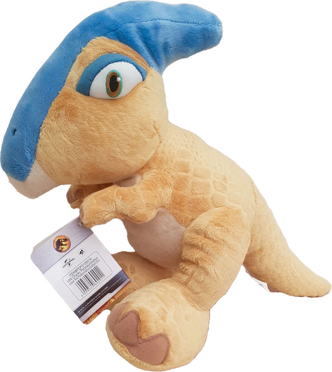 Jurassic World Parasaurolophus Knuffel - 25 Cm