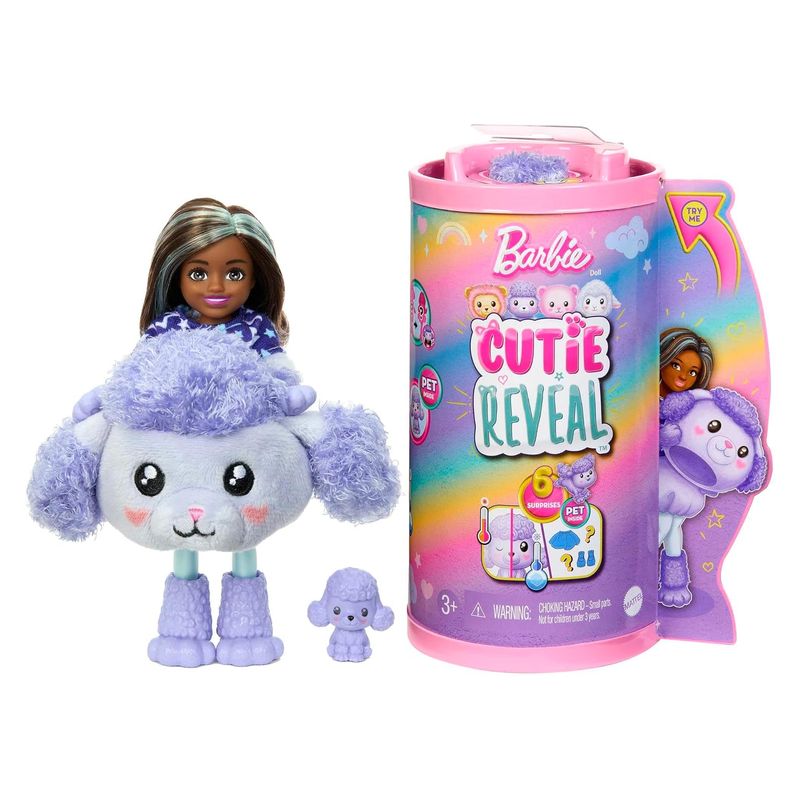 Barbie Cutie Reveal - Paarse Lama - Minipop - Barbiepop