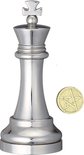 Cast Chess Puzzle - King - Silver