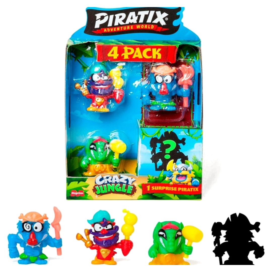 Piratix Crazy Jungle - 4 Pak