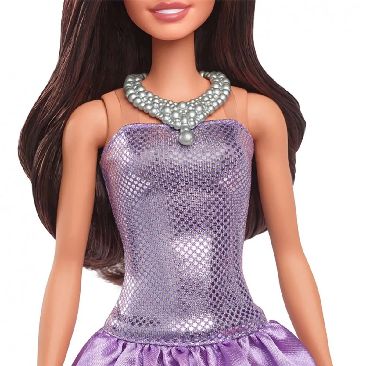 Barbie Fashionista Pop in Sequined Purple Dress.