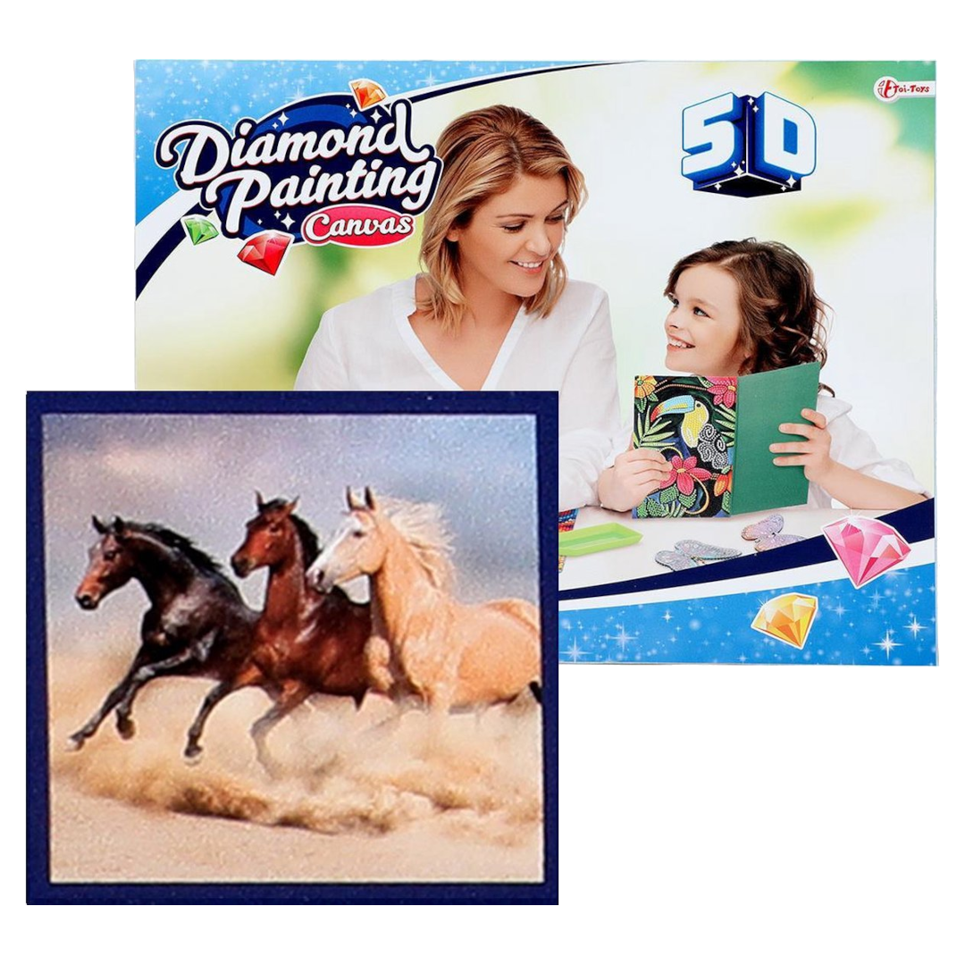 Diamond Painting Canvas dieren, 30x30cm