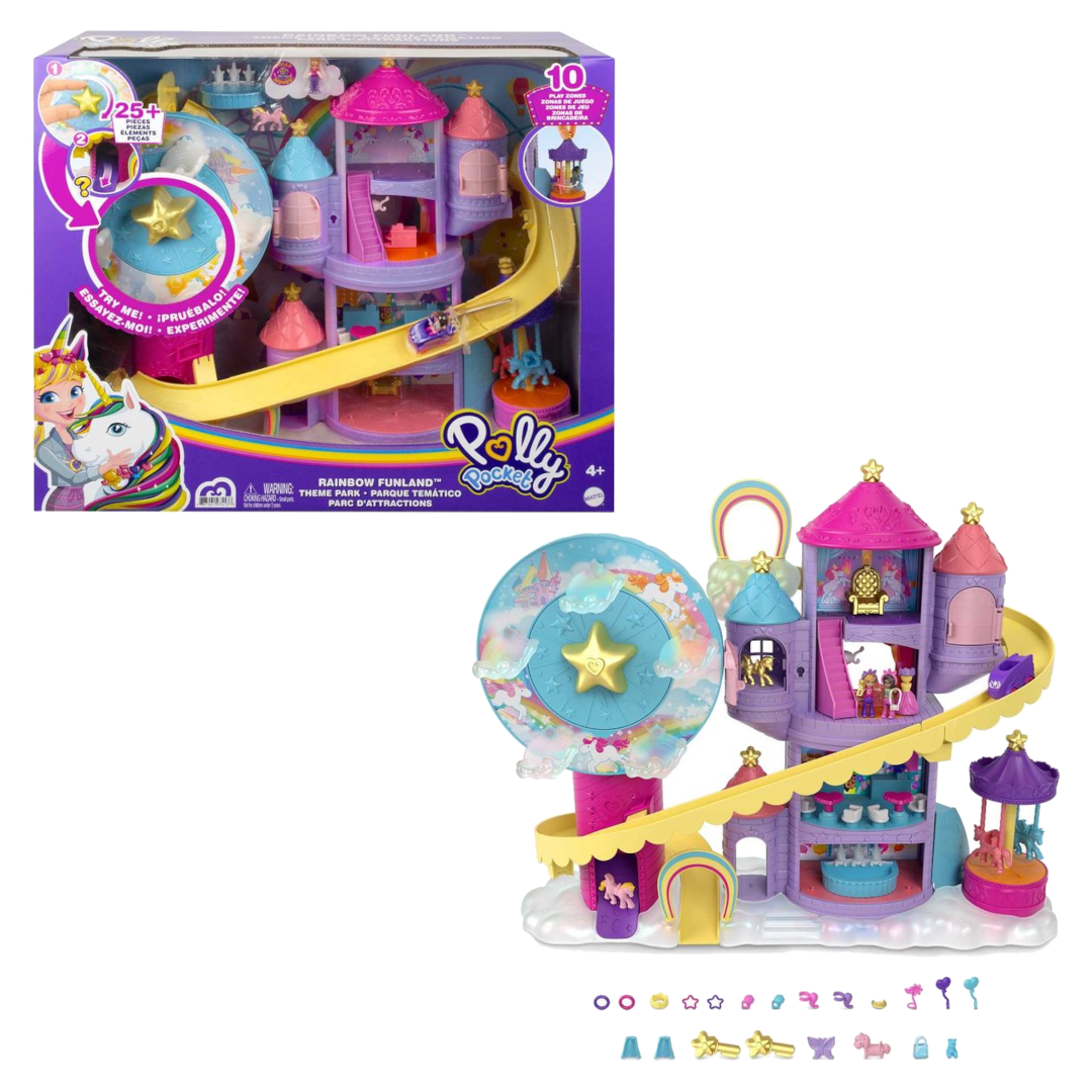Polly Pocket Rainbow Funland Theme Park