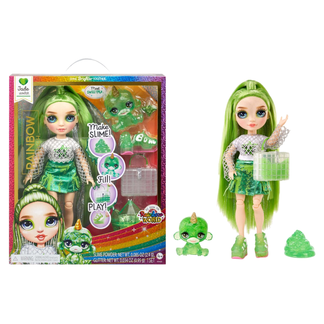 Rainbow High Klassieke Modepop Verrassingsitem Met slijmset en diertje