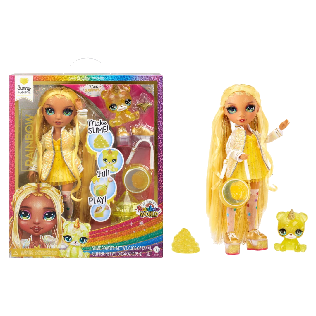 Rainbow High Klassieke Modepop Verrassingsitem Met slijmset en diertje