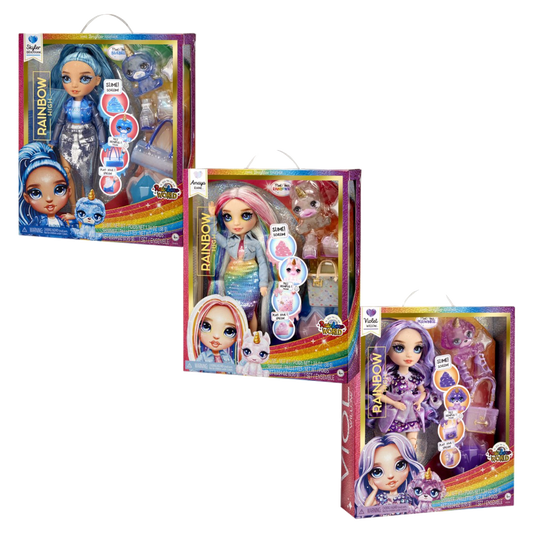Rainbow High Klassieke Modepop Met slijmset en diertje - 1 pop