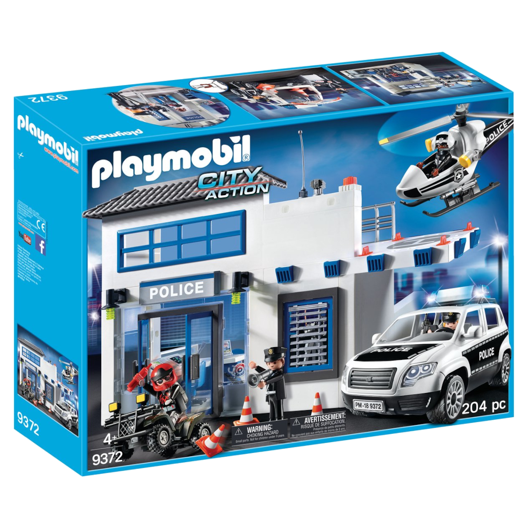 Politiepost met voertuigen - 9372