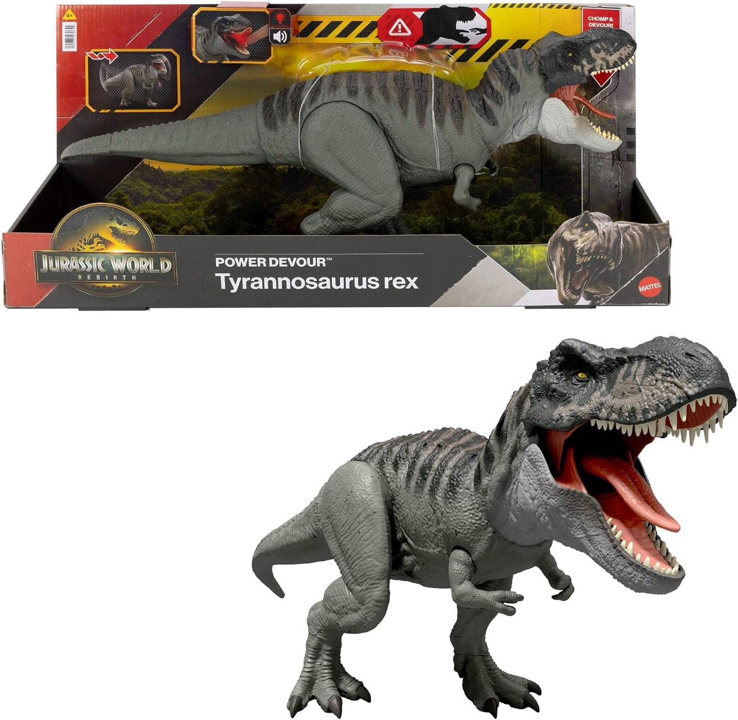 Mattel - Jurassic World Rebirth Power Devour Tyrannosaurus Rex