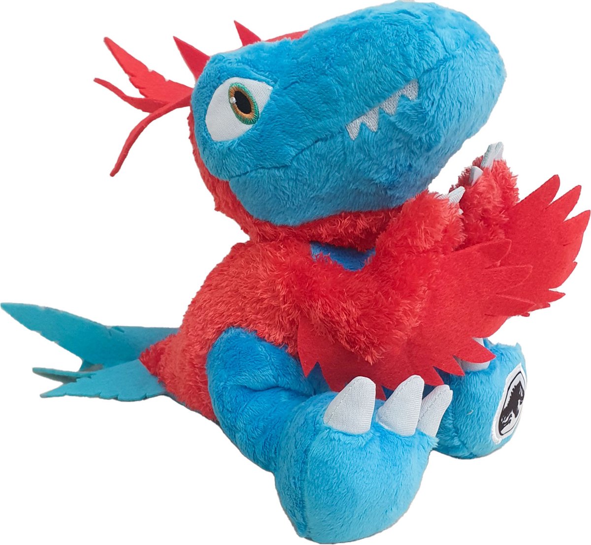 Jurassic World Gevederde Dinosaurus Knuffel - 25 Cm