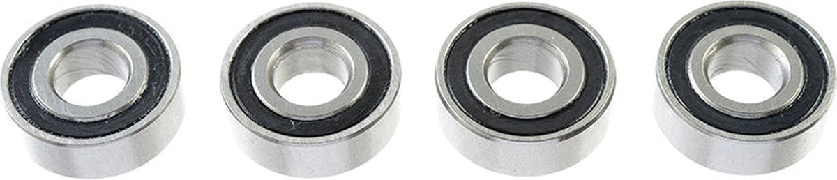 Revtec - Kogellager - Chroom staal - ABEC 3 - Rubber Dichting - 5X12X4 - MR125-2RS - 4 st