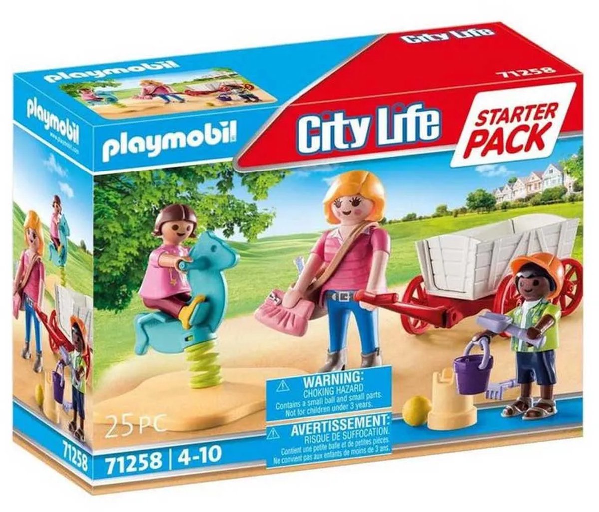PLAYMOBIL Starterpack Opvoeder met Bolderwagen - 71258