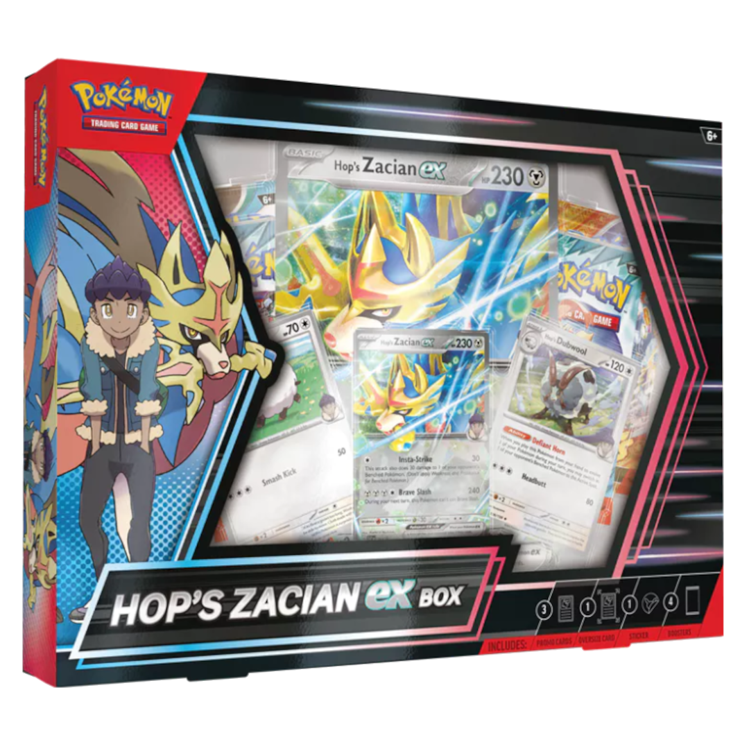 Pokémon TCG Hops Zacian ex Box