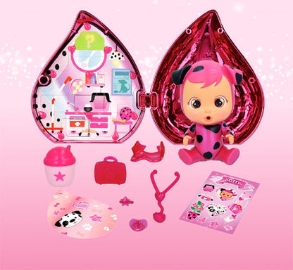 Imc Toys, Cry Babies Magic Tears Roze Editie met Mini Pop en Accessoires, Veelkleurig