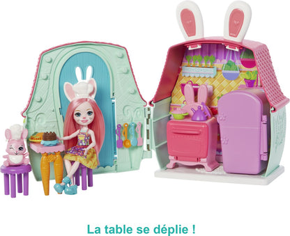 Enchantimals Speelset Bree Bunny Meisjes 15,2 Cm Roze 18-delig