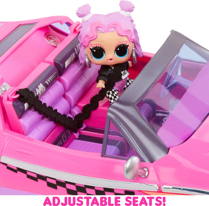 L.O.L. Surprise City Cruiser Auto - Roze/paarse cabrio - Met exclusieve minipop - Met modepop