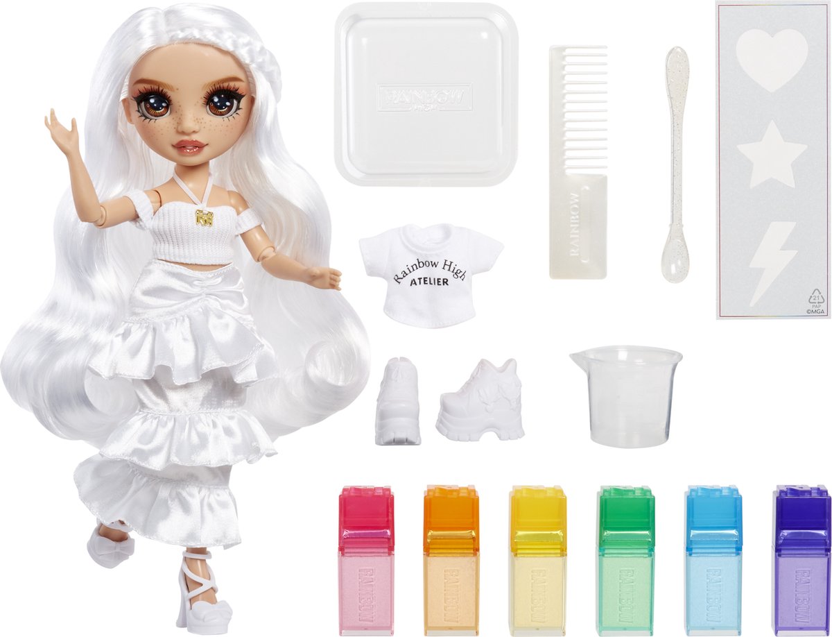 Rainbow High Watercolor & Create Modepop - Groene ogen