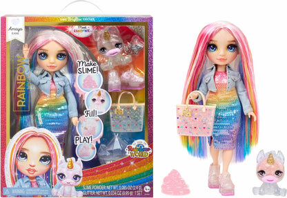 Rainbow High Klassieke Modepop - Verrassingsitem - Met slijmset en diertje