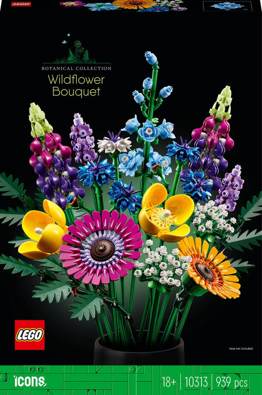 Wilde Bloemen Boeket Bouwset voor Volwassenen, Botanical Collection - 10313
