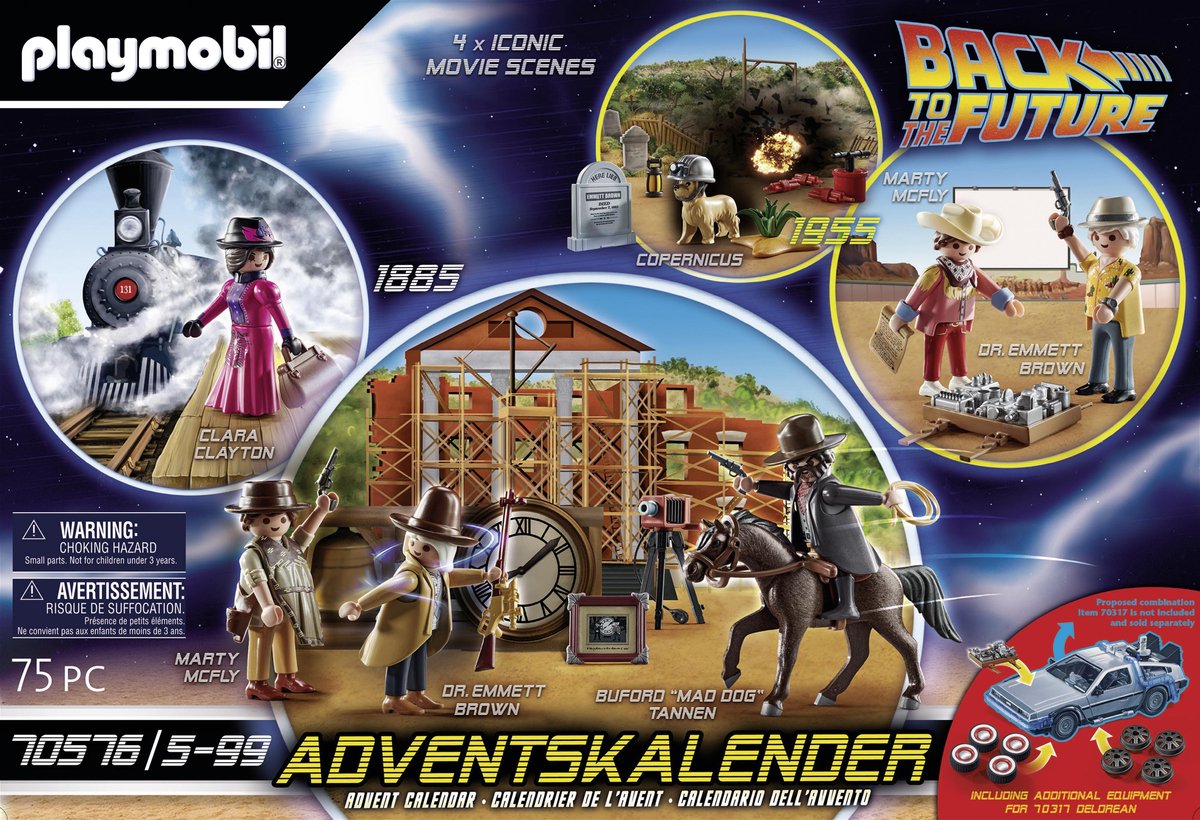 PLAYMOBIL Christmas Adventskalender 2022 "Back to the Future deel III" - 70576