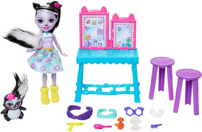 ENCHANTIMALS Enchanted Seasons schoonheidssalon door Sage Moufette - Sinterklaas Cadeau - Schoencadeautjes Sinterklaas