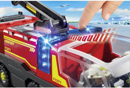 City Action Luchthavenbrandweerwagen met licht en geluid - 71371