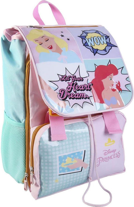 Schooltas Princesses Disney Roze, Multicolor (28,5 x 15 x 41 cm)