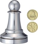 Cast Chess Puzzle - Pawn - Silver
