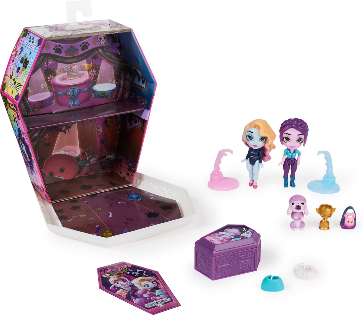 Zombaes Forever - Wild Vibes lBest in Show-set met zombiepoppen en accessoires 2 unieke poppen 2 huisdieren en meer