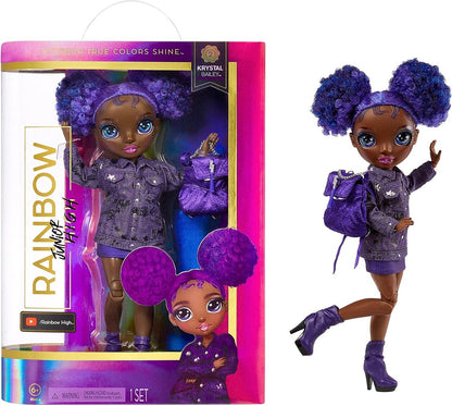 Rainbow High Junior High Special Edition Doll - 23 cm - Krystal Bailey - Paars - Modepop