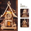 Robotime, 3D Houten Puzzel, Cuckoo Clock (Wood colour), LC901, 21x17x34 cm