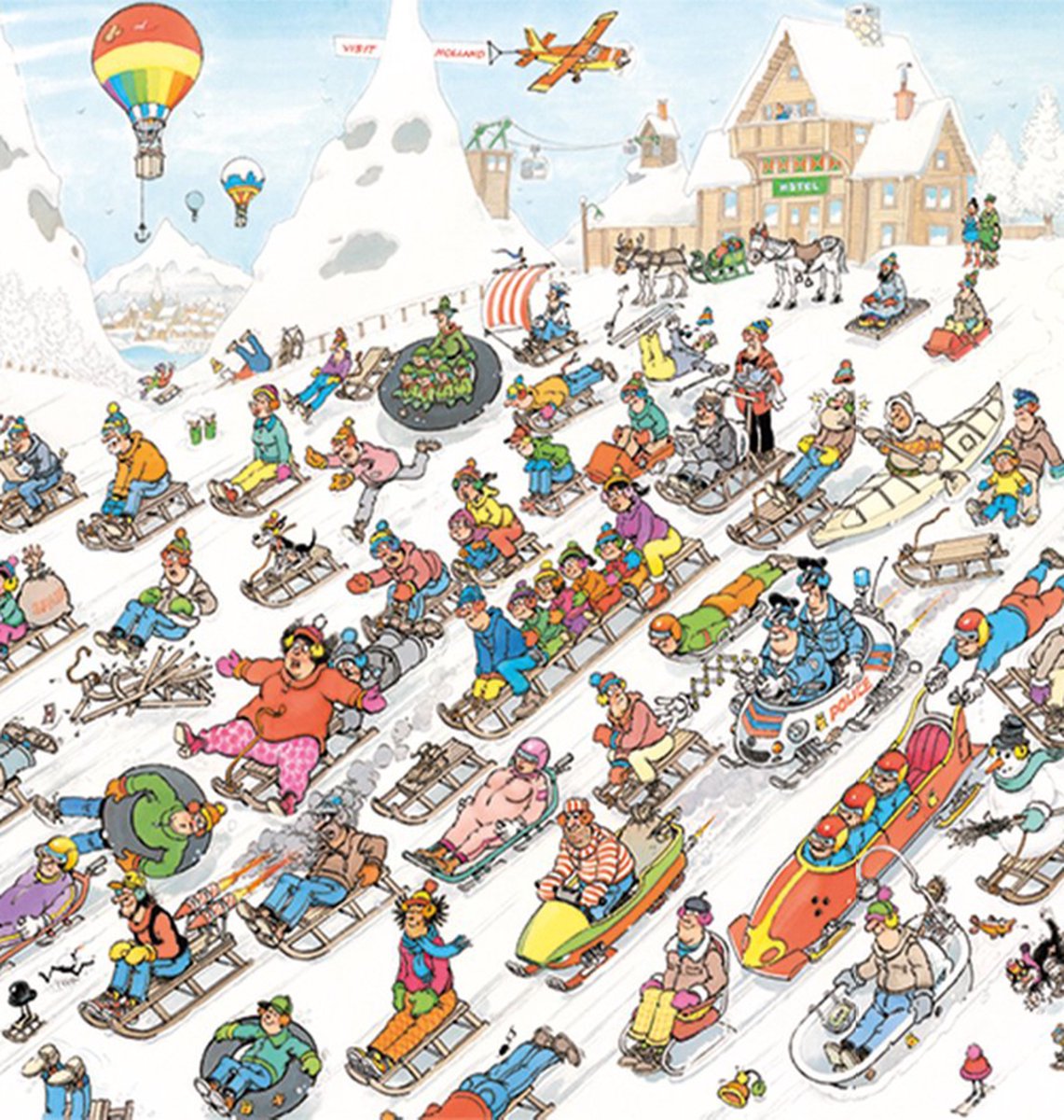 Jan van Haasteren - Van Onderen! - 1000 stukjes - Puzzel