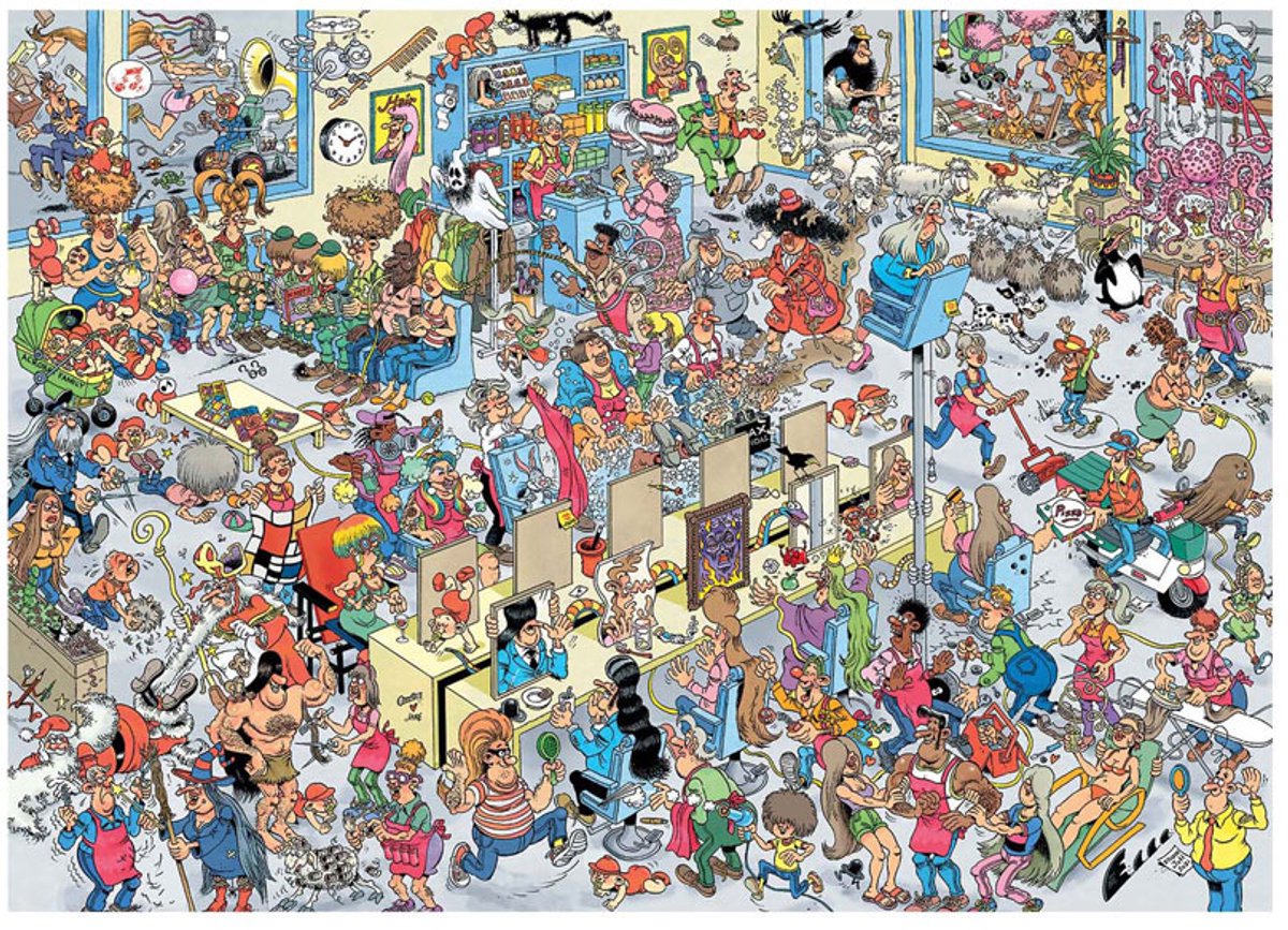 Jan van Haasteren - Bij de Kapper Puzzel 1000 Stukjes