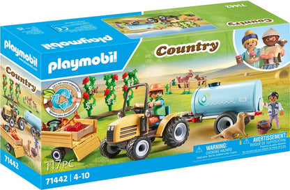 Country Tractor met aanhanger en watertank - 71442