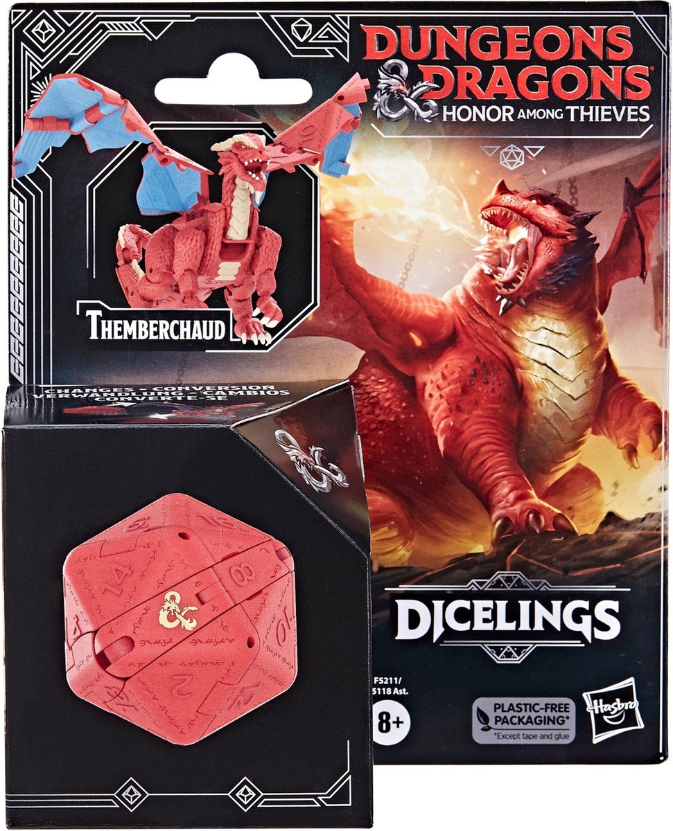 Dungeons & Dragons Honor Among Thieves D&D Dicelings Red Dragon - Actiefiguur