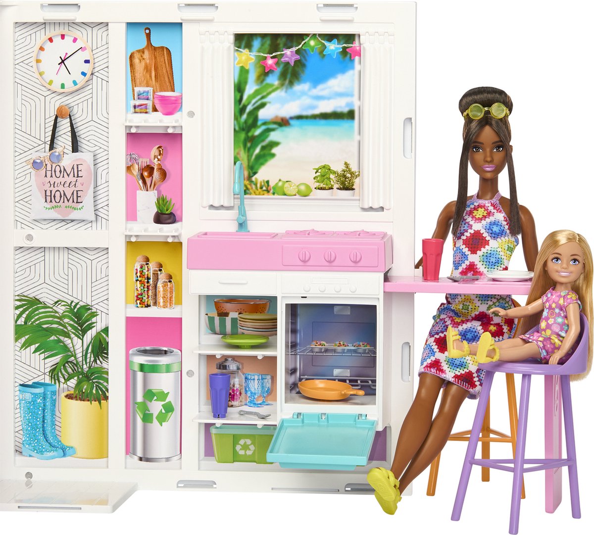 Barbie 65 jaar Vakantiehuis - Barbiepop - Poppenhuis