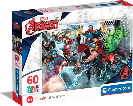Clementoni - Puzzel - 60 Stukjes - Marvel Avengers
