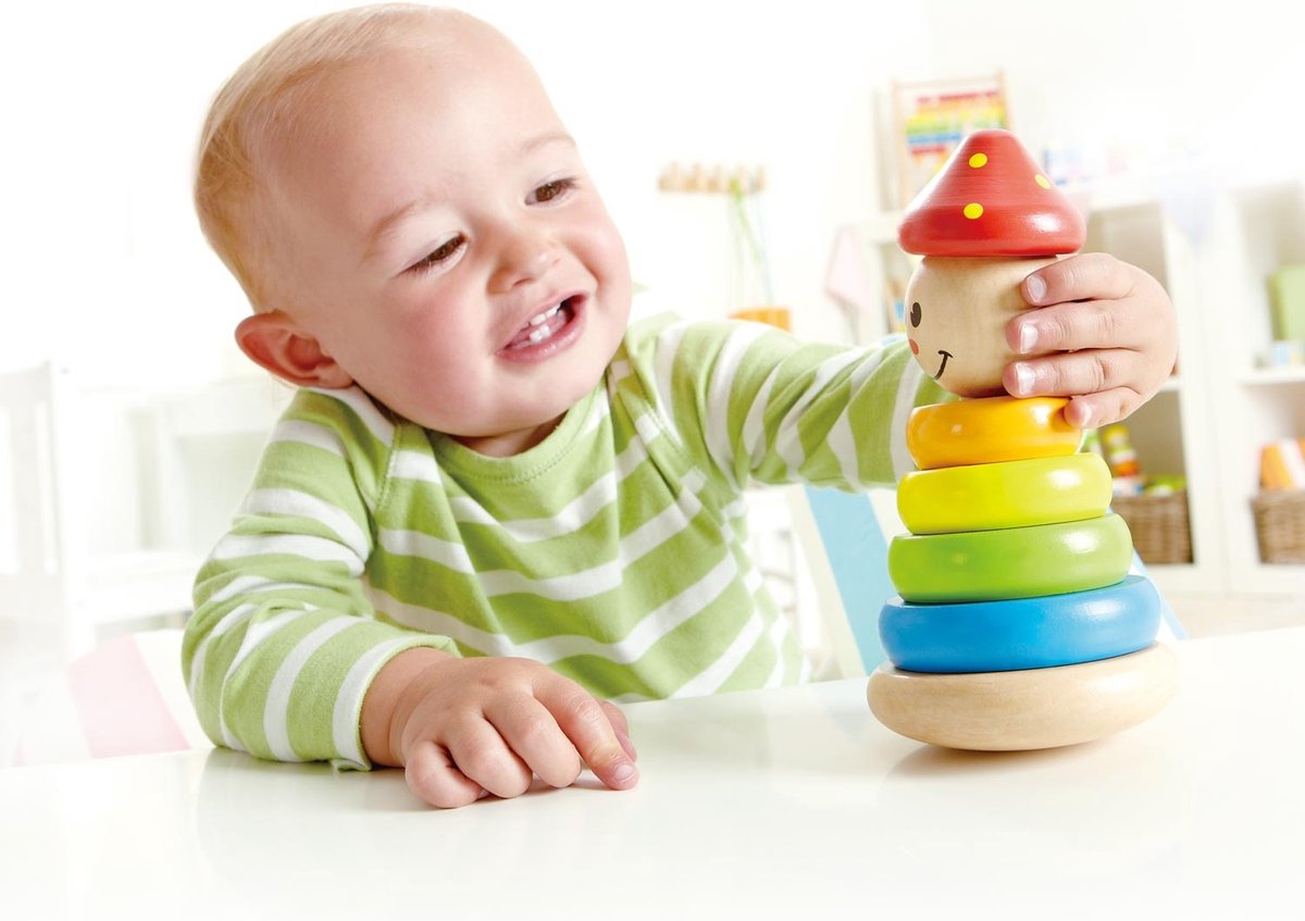 Hape Houten Stapeltoren Clown 16,5 Cm