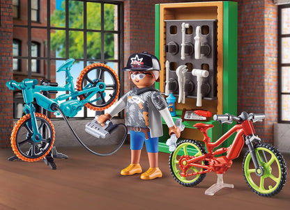 PLAYMOBIL Gift set "E-bike werkplaats" - 70674
